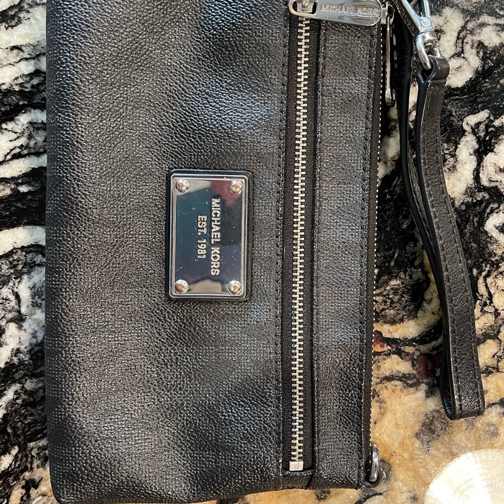 Michael Kors wristlet gray condition